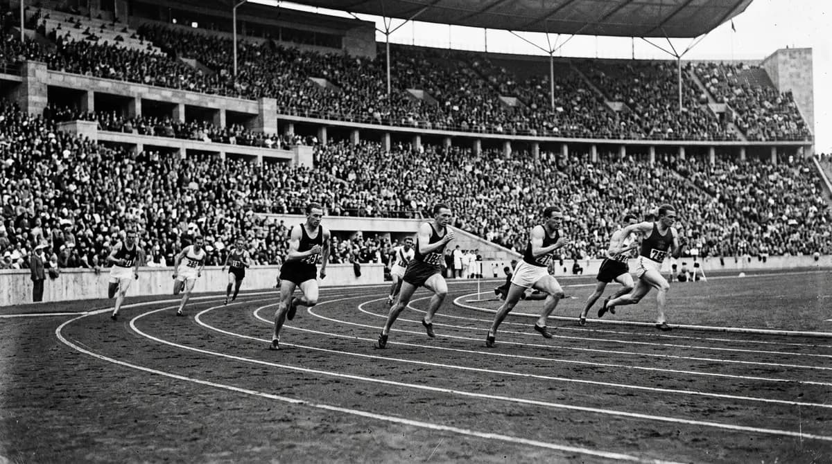 Olympiastadion Berlin, 1936: Summer Olympics: Jesse Owens wins four golds on this track.