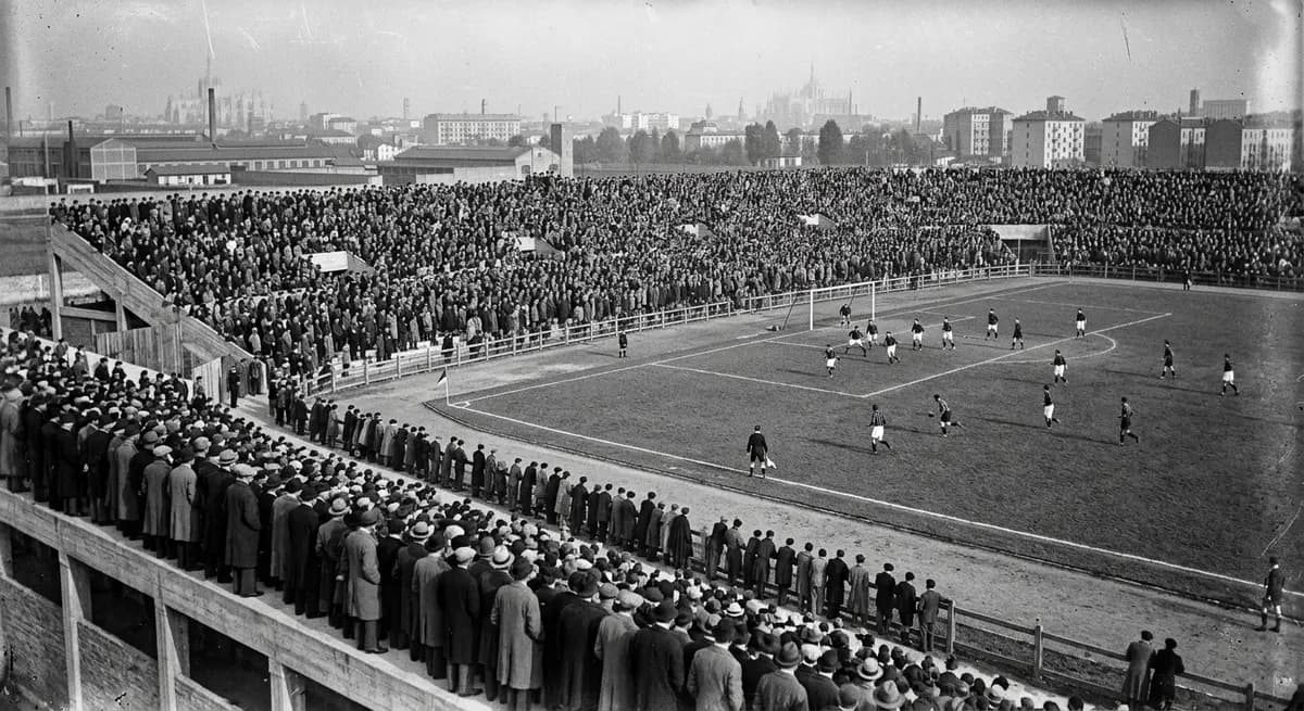 San Siro, 1926: A single-tier football ground opens in the San Siro district.