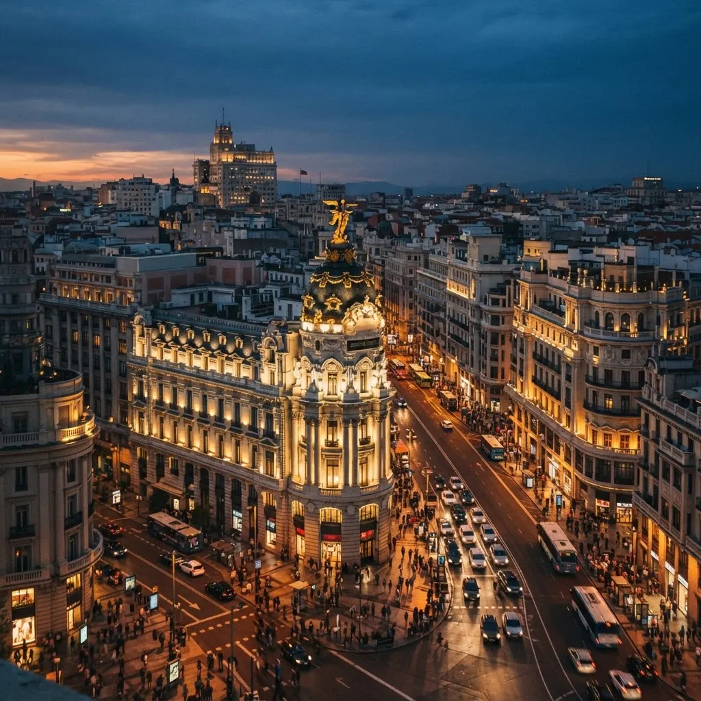 Madrid skyline